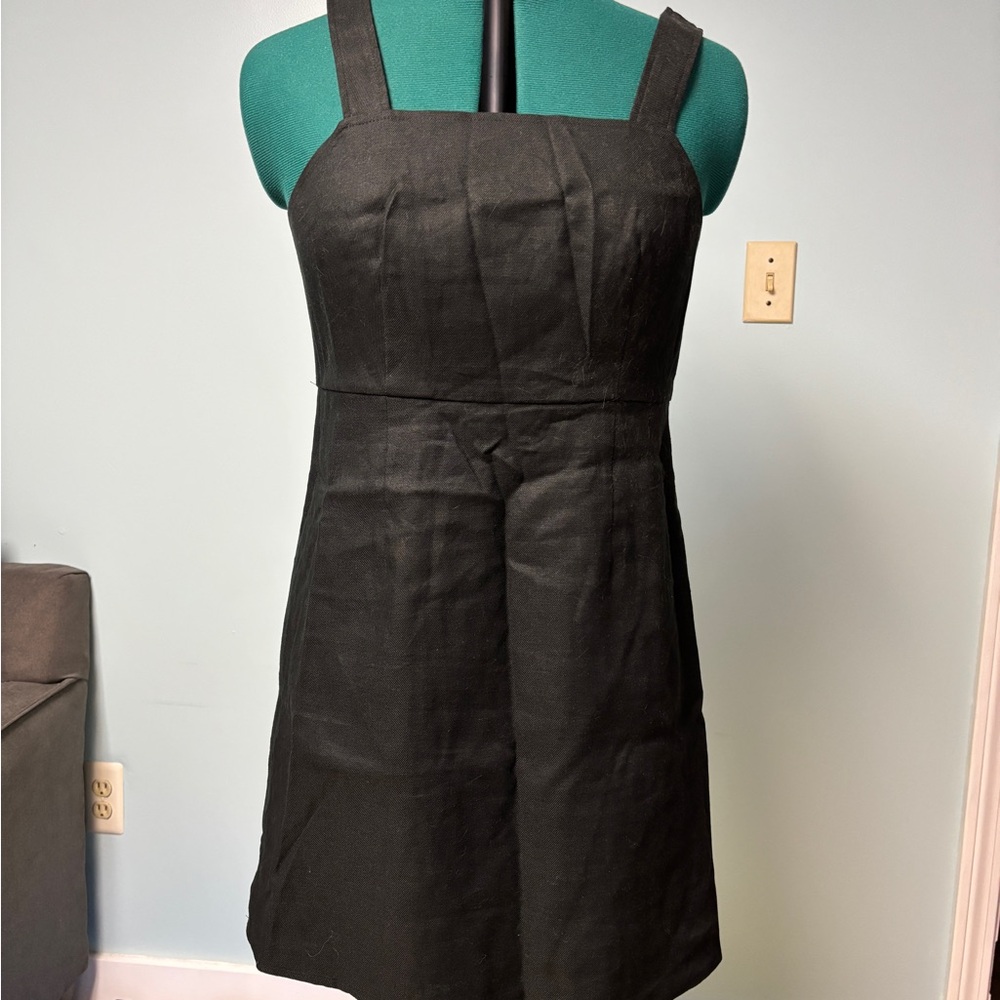 J.Crew linen Black Sleeveless Dress